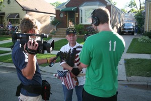 Filming in Darien, IL
